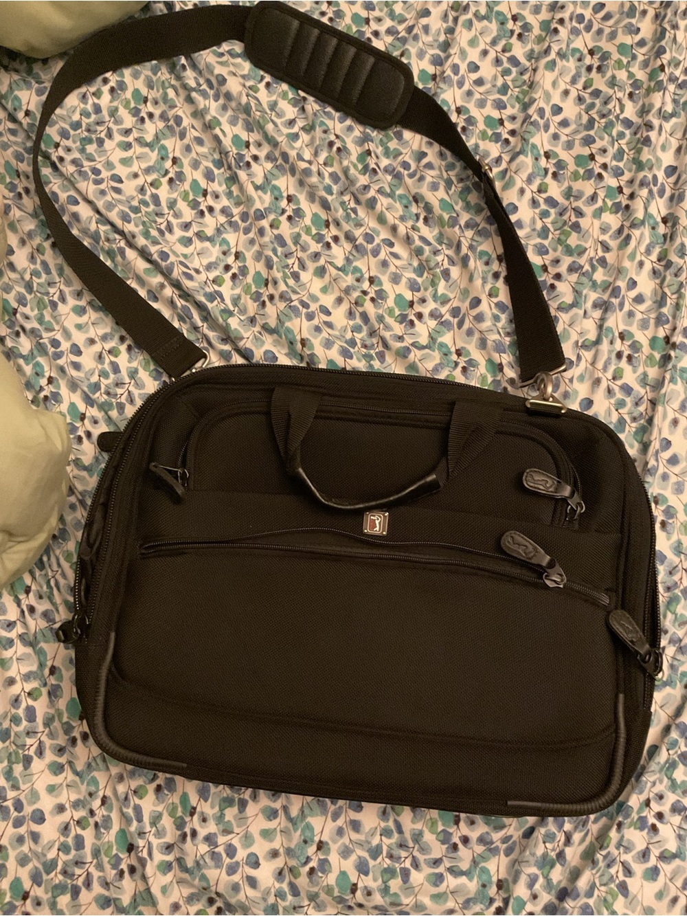 Black Laptop Messenger Bag